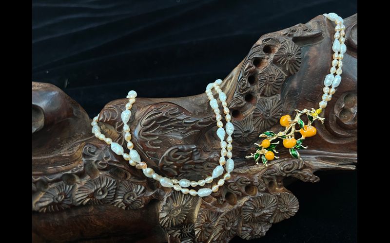 柿柿如意东珠项链